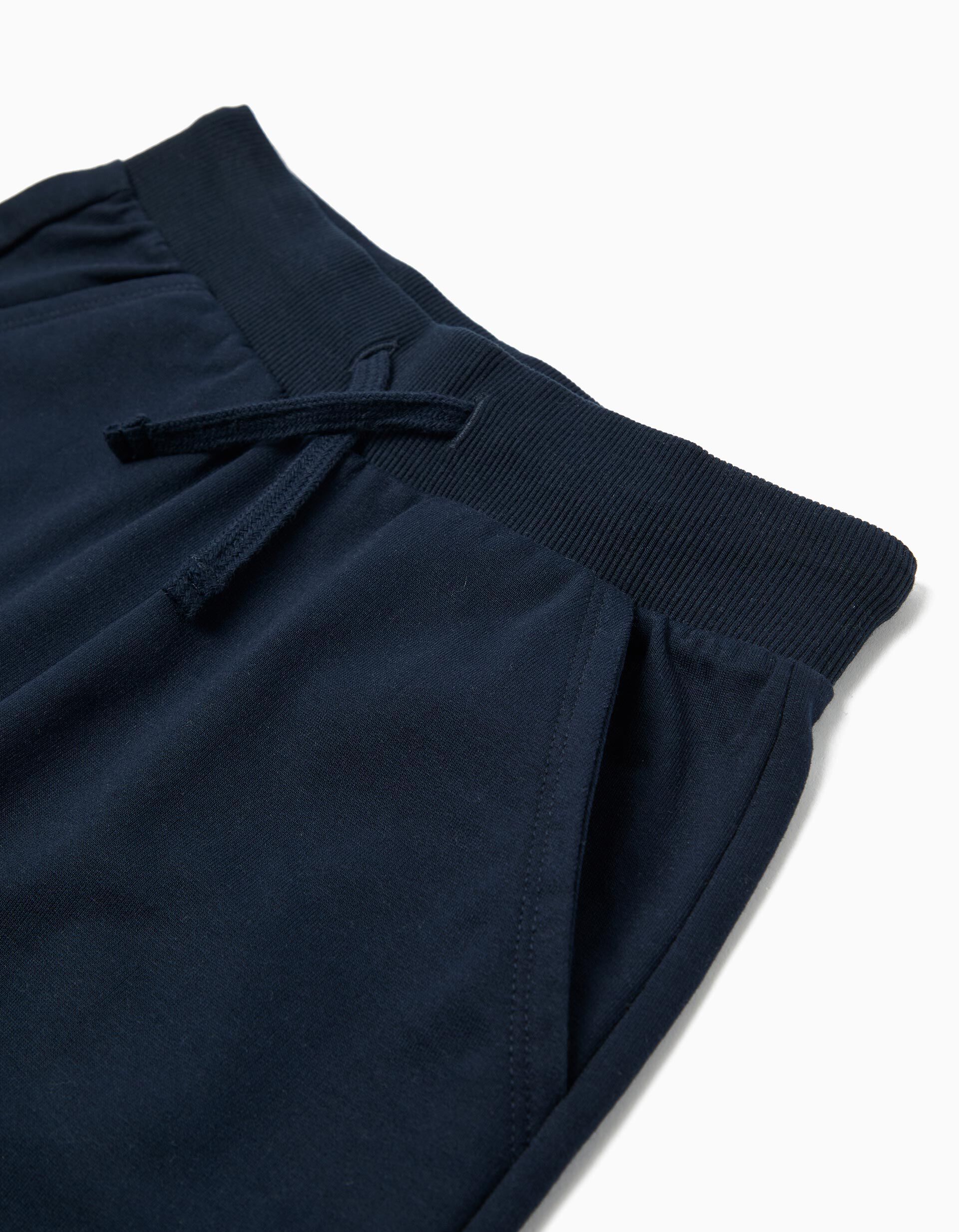 Comprar Online Cal&ccedil;&otilde;es Fleece, Menino, Azul Escuro