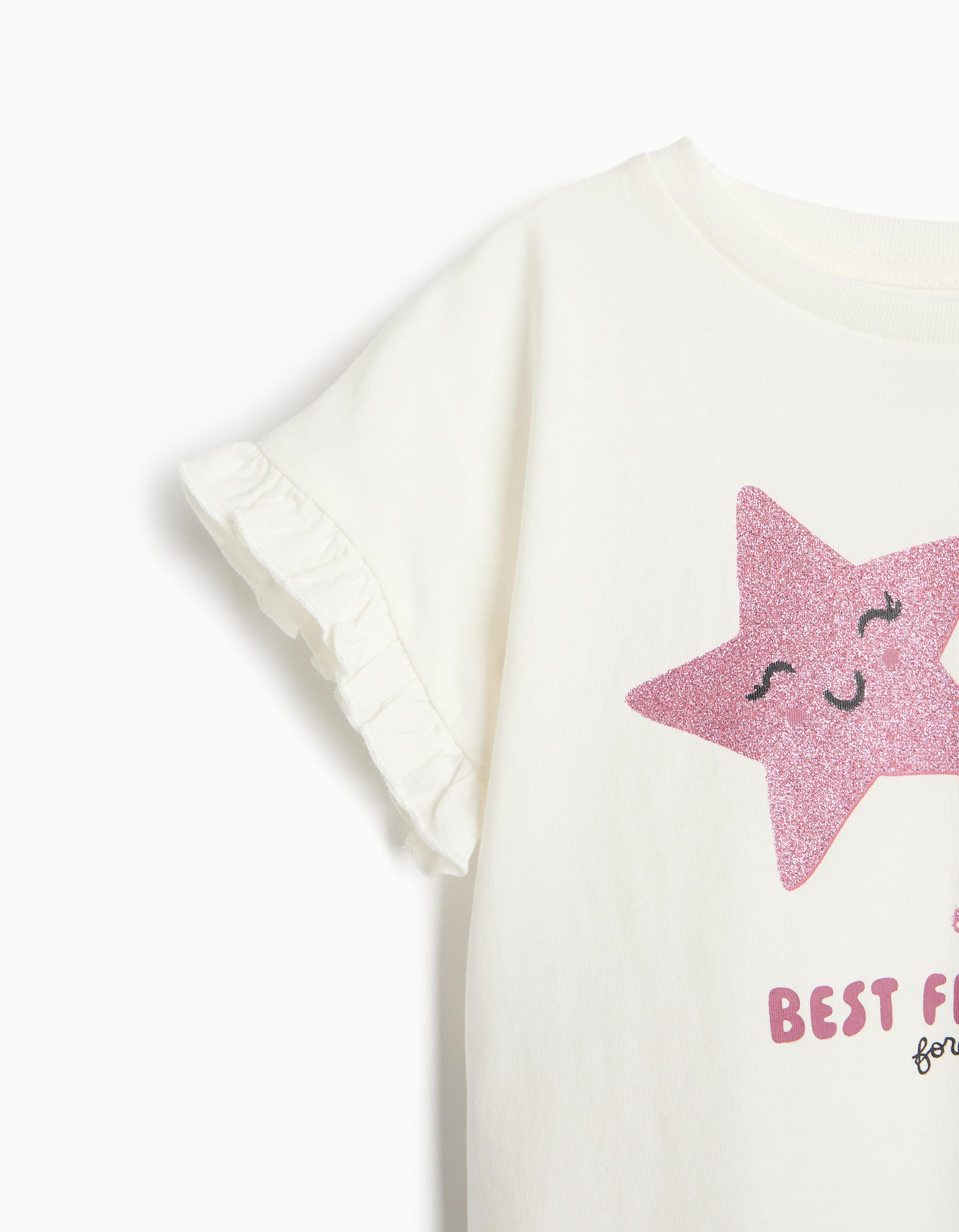 Comprar Online T-shirt Estampada, Menina, Branco