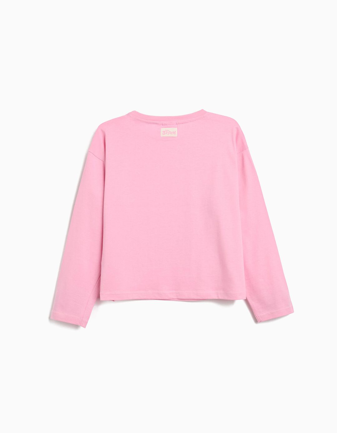 T-shirt de Manga Comprida 'Stitch', Menina, Rosa
