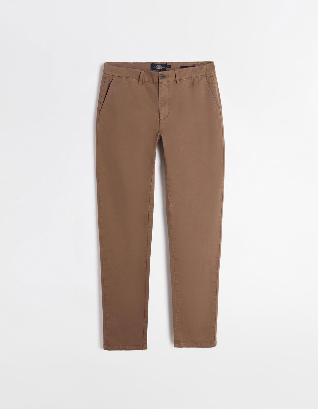 Calças Chino Slim, Homem, Castanho