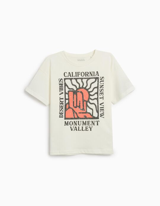 Comprar Online T-shirt Print, Menino, Branco