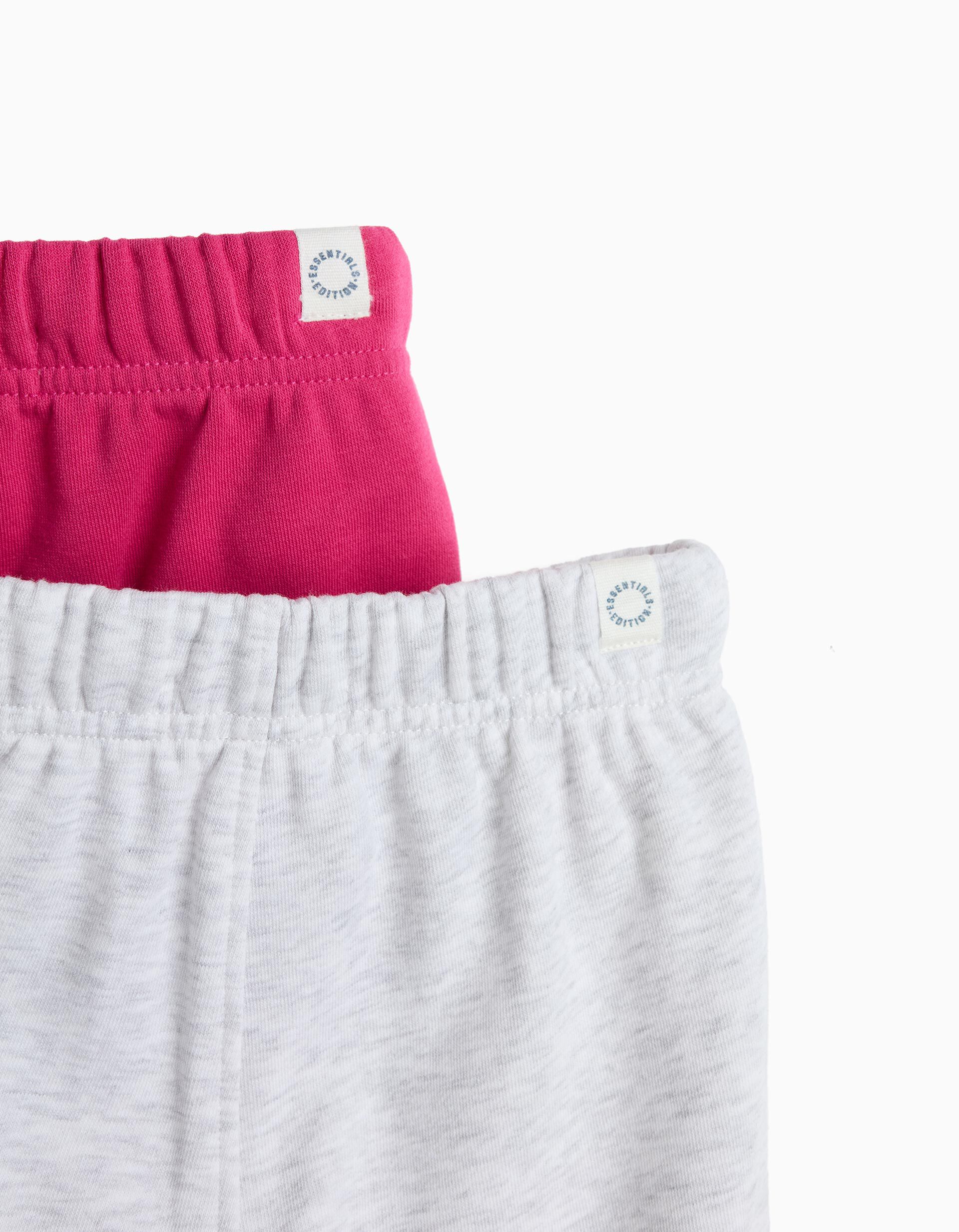 Comprar Online Pack 2 Joggings De Felpa, Menina, Cinzento Claro