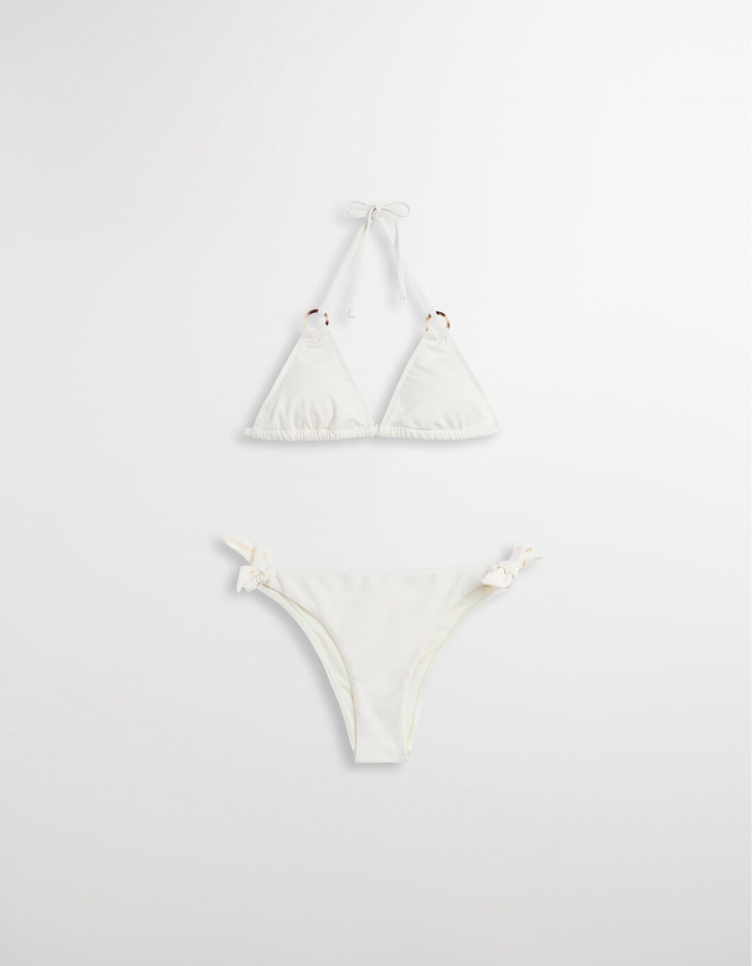 Biquíni Triangular, Mulher, Bege Claro 