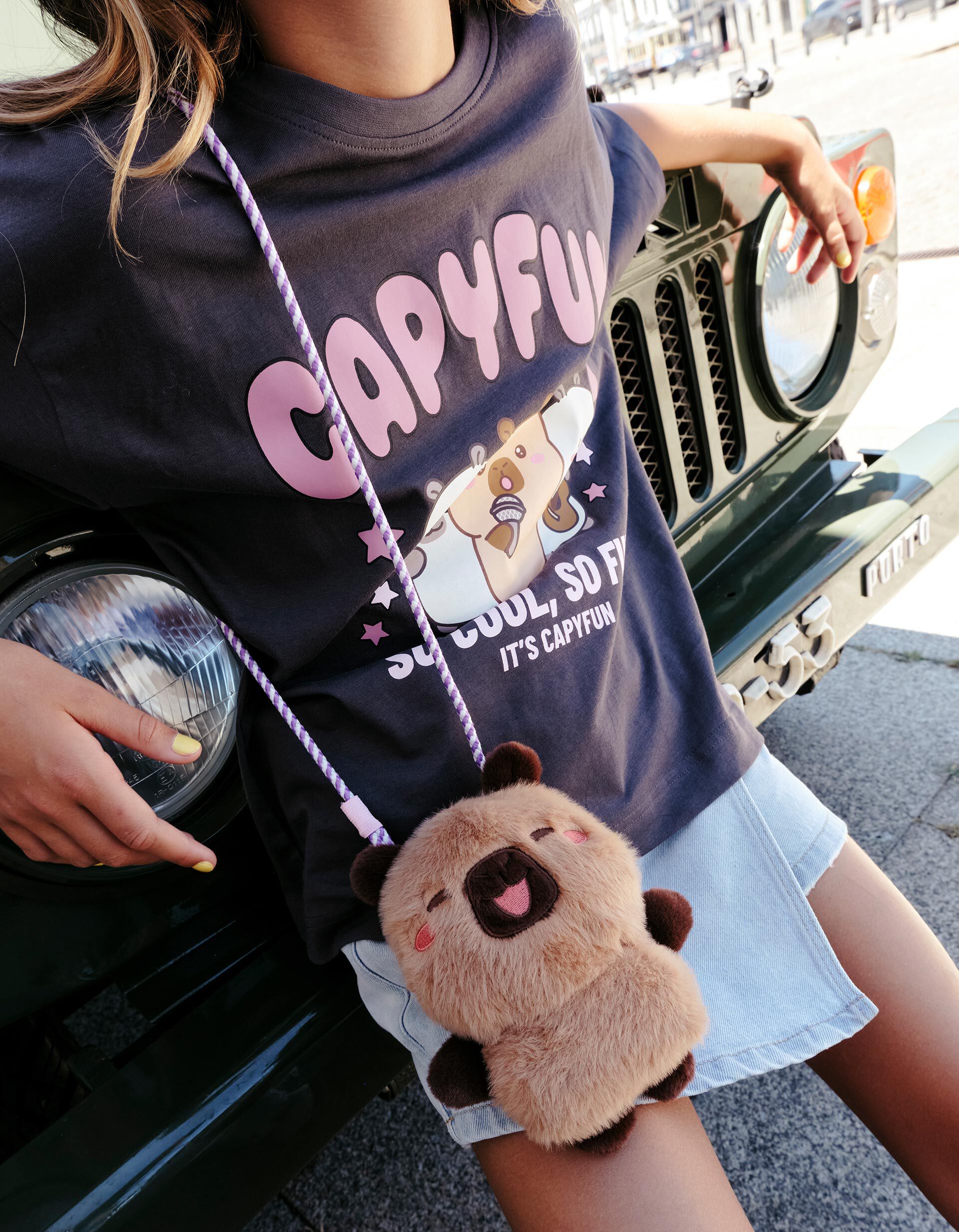 Comprar Online Bolsa De Telem&oacute;vel 'Capibara' &copy;Capyfun', Menina, Castanho