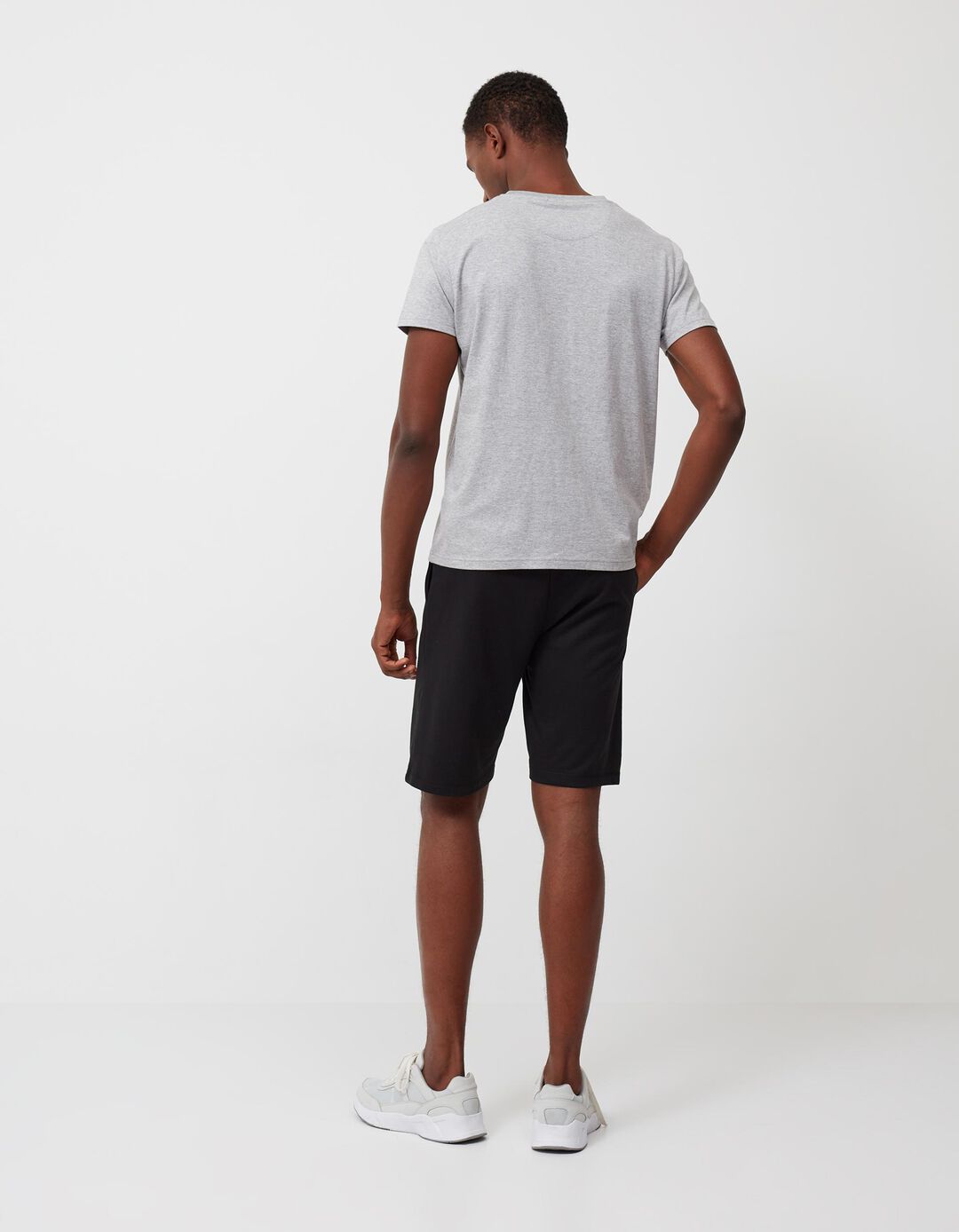 Calções Jogging, Homem, Preto