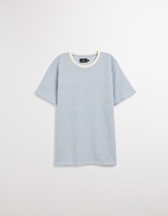 Comprar Online T-shirt Riscas, Homem, Azul Escuro