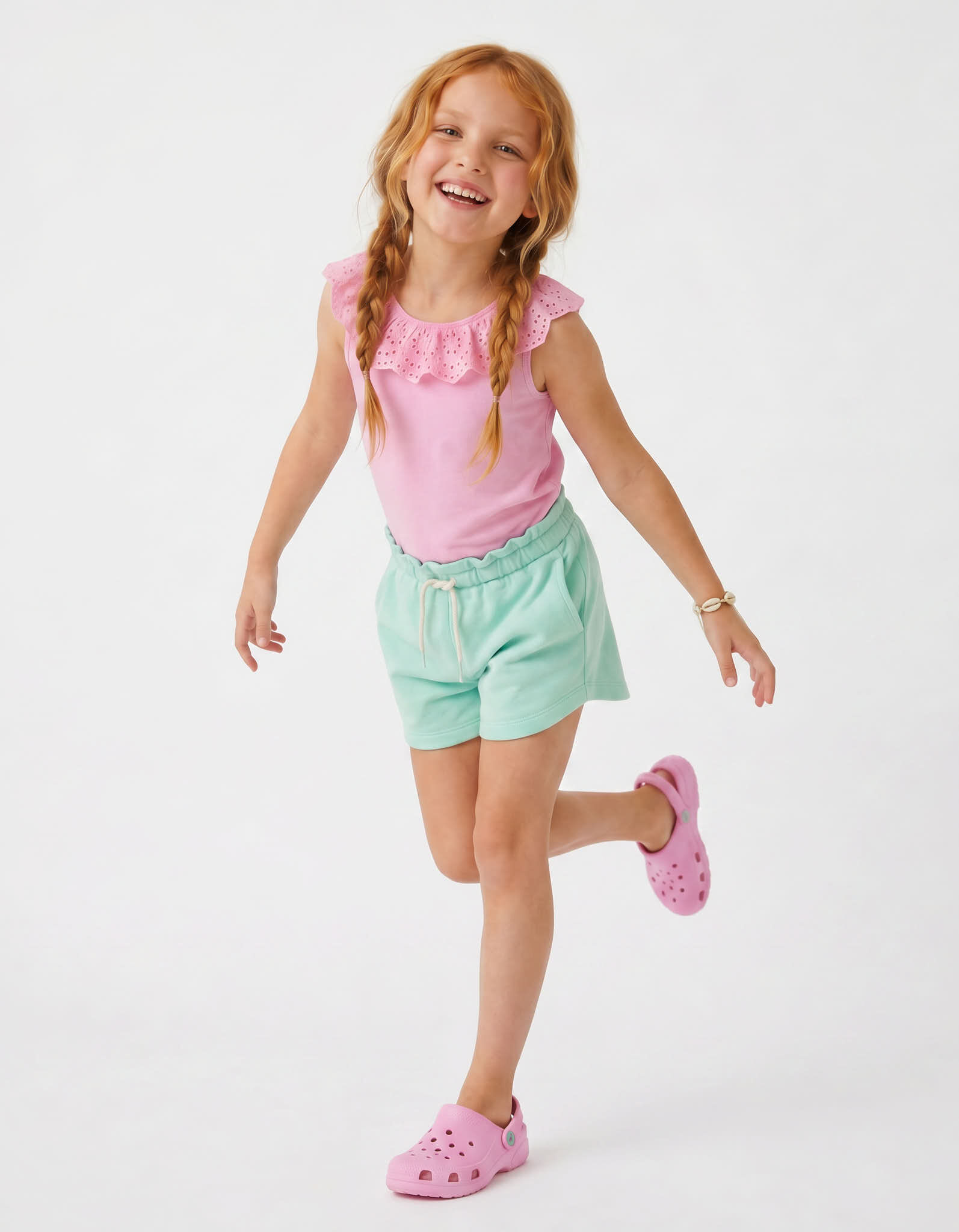 Comprar Online Cal&ccedil;&otilde;es de Felpa, Menina, Verde Claro