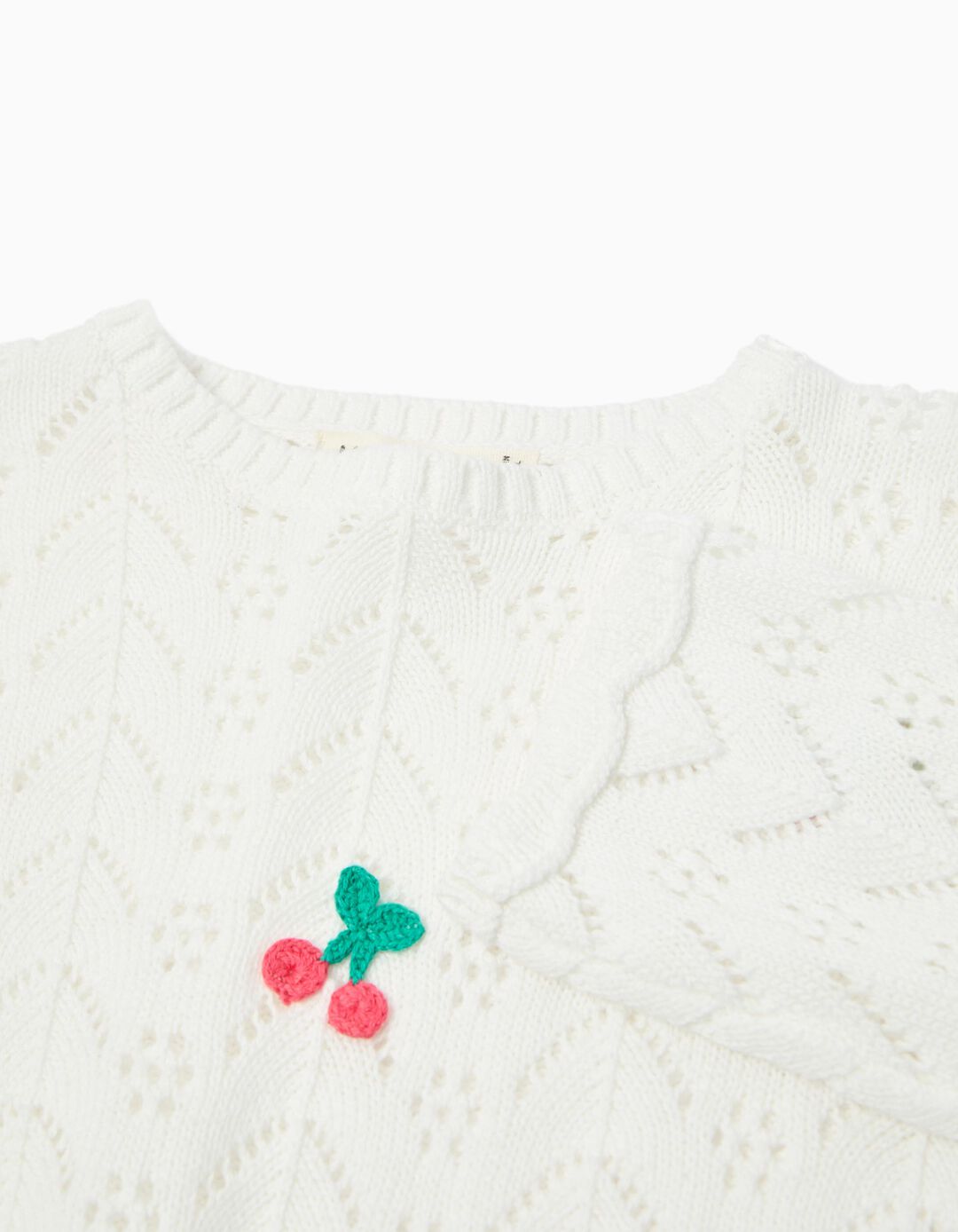 Camisola de Malha, Menina, Branco