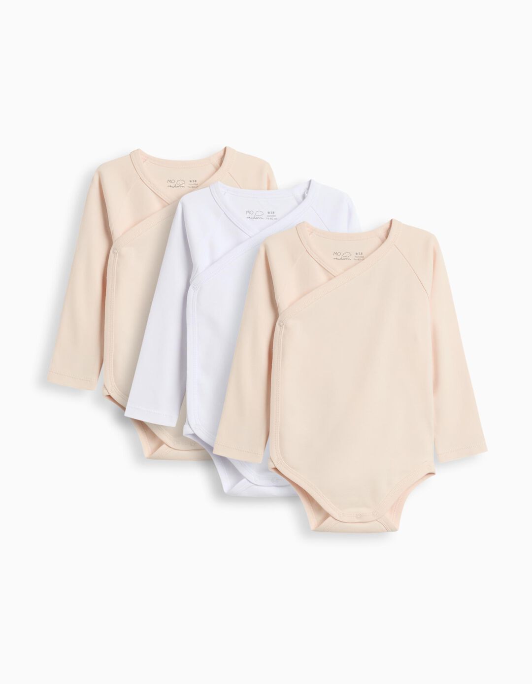 Pack 3 Bodies Quimono, Menina, Multicor