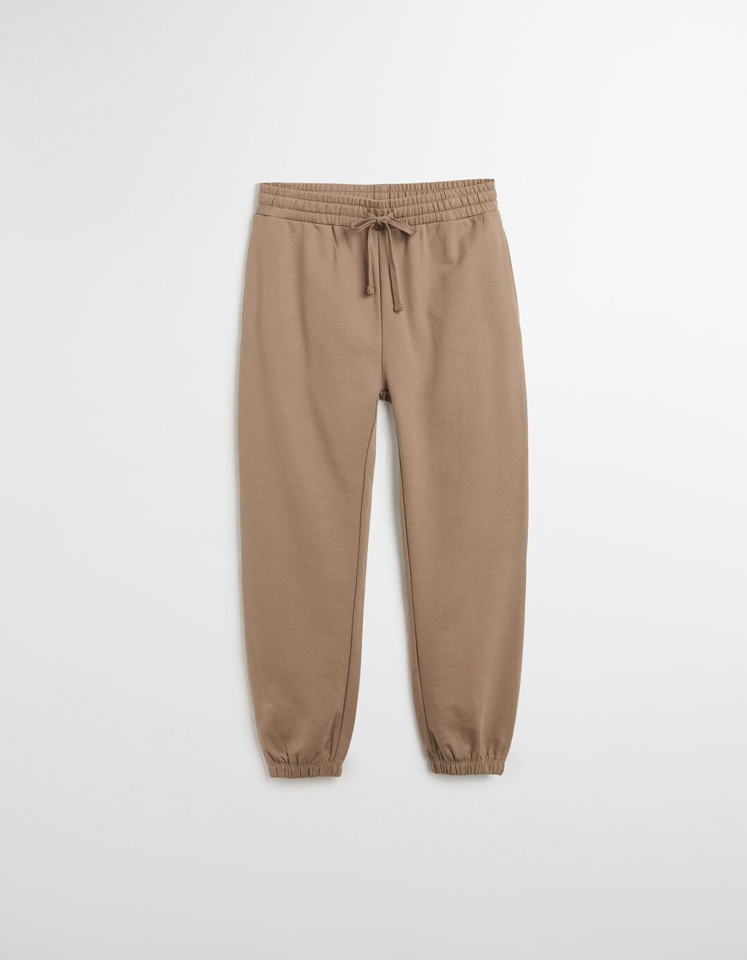 Calças Joggers, Mulher, Bege Escuro