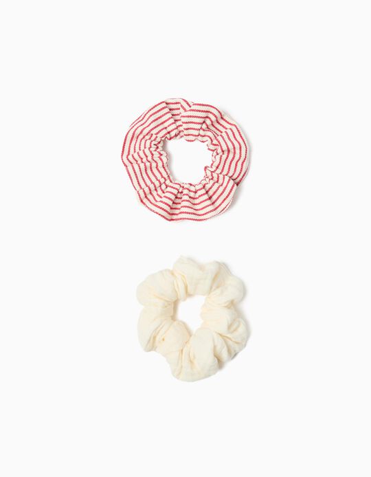 Comprar Online Pack 2 El&aacute;sticos de Cabelo Scrunchies, Menina, Multicor