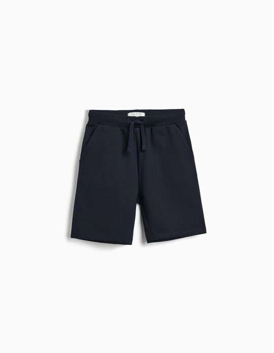 Comprar Online Calções Fleece, Menino, Azul Escuro 