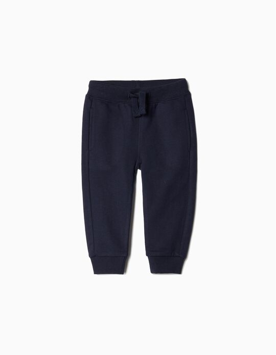 Comprar Online Calças de Felpa, Menino, Azul Escuro