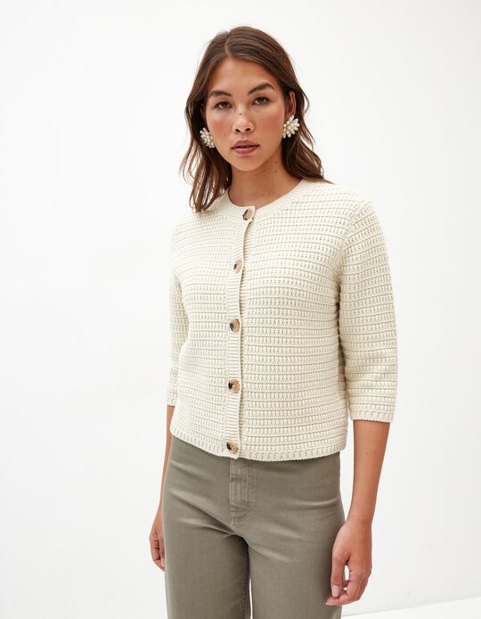 Comprar Online Cardigan, Mulher, Bege