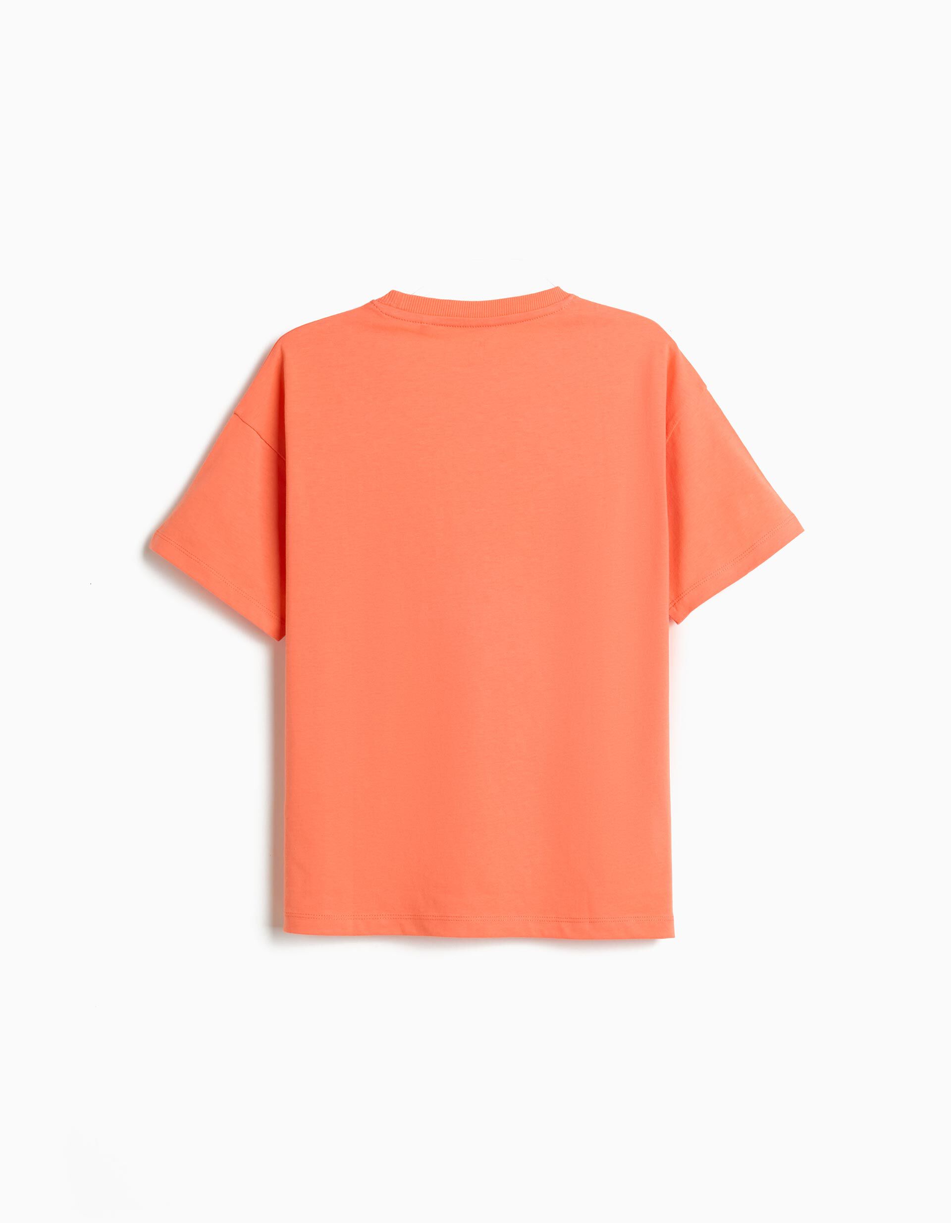 Comprar Online T-shirt Estampada, Menino, Laranja