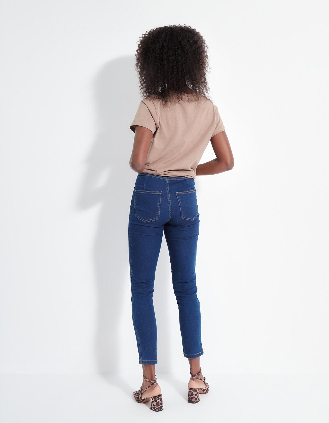 Calças Jeggings, Mulher, Azul Escuro