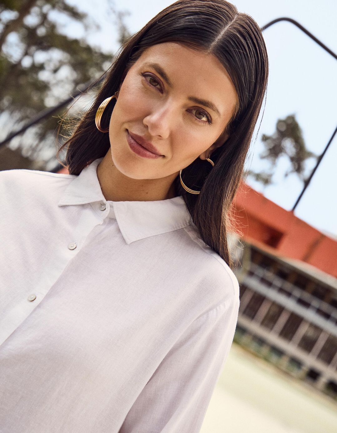 Camisa com Linho, Mulher, Branco
