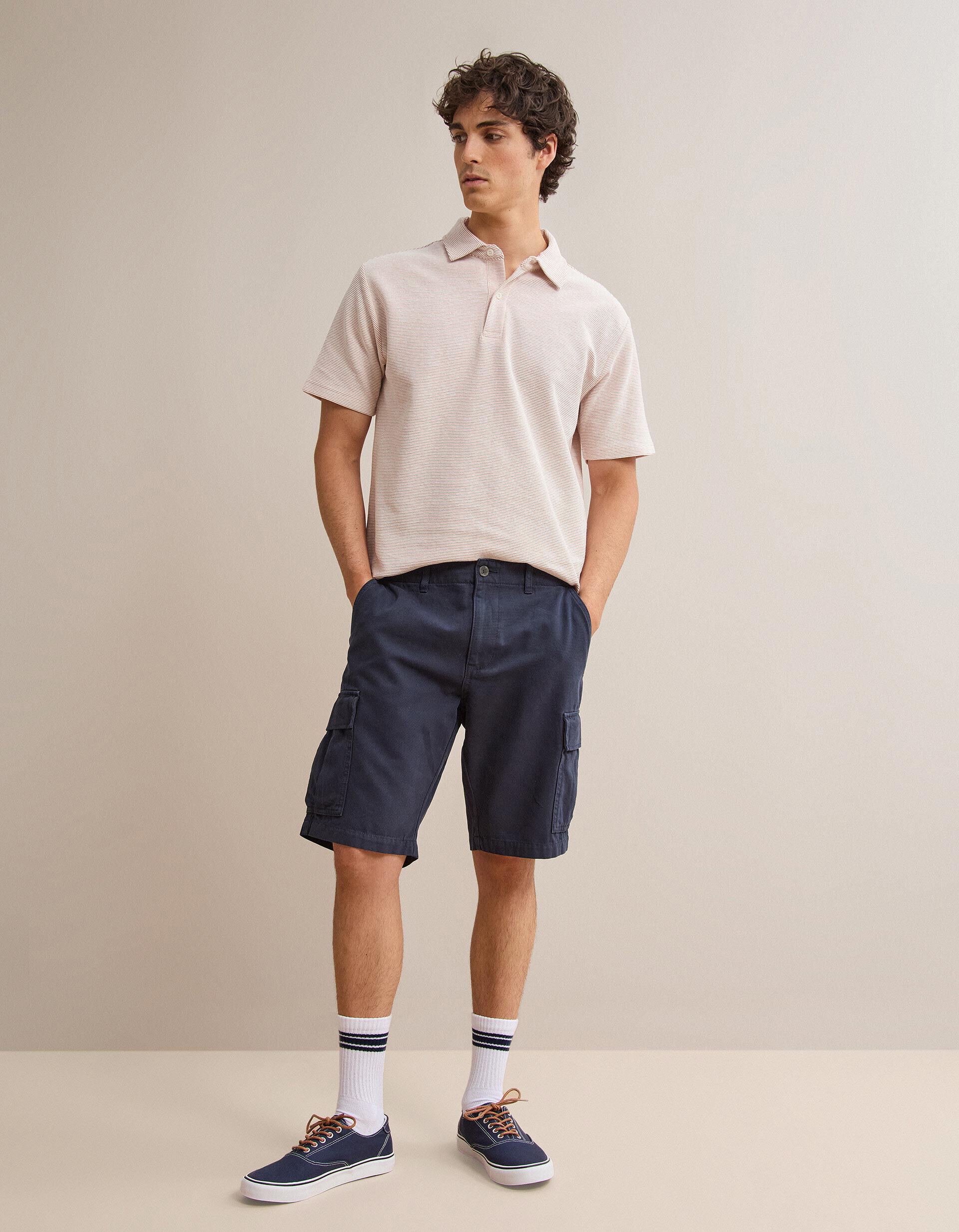 Comprar Online Cal&ccedil;&otilde;es Cargo, Homem, Azul Escuro 