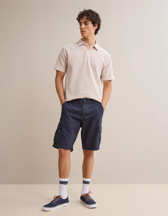 Comprar Online Cal&ccedil;&otilde;es Cargo, Homem, Azul Escuro 