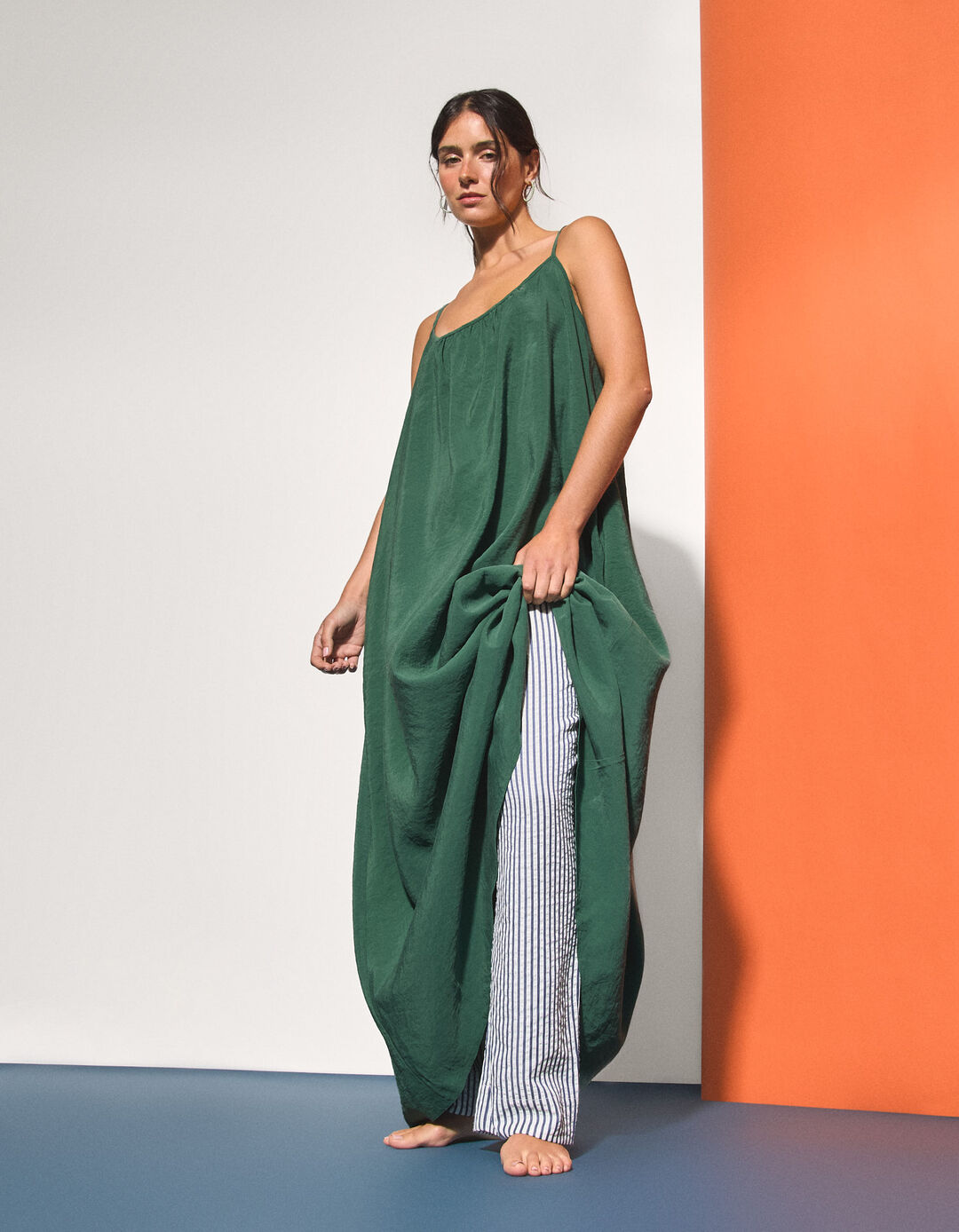 Vestido Modal, Mulher, Verde 