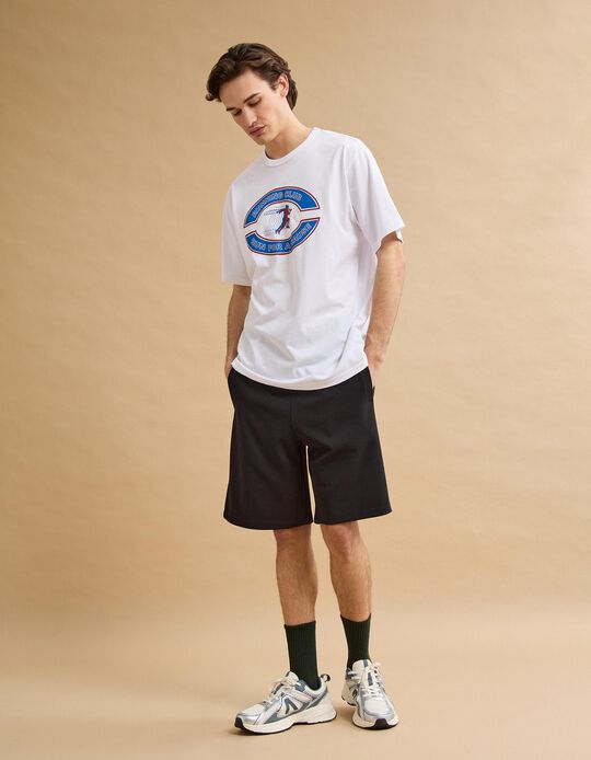 Comprar Online T-shirt Heavy Jersey Estampada, Homem, Branco