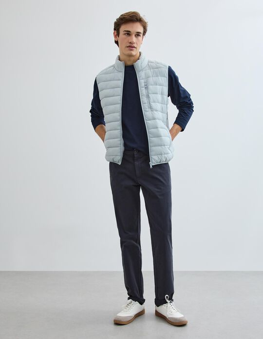 Comprar Online Cal&ccedil;as Chino Slim, Homem, Azul Escuro