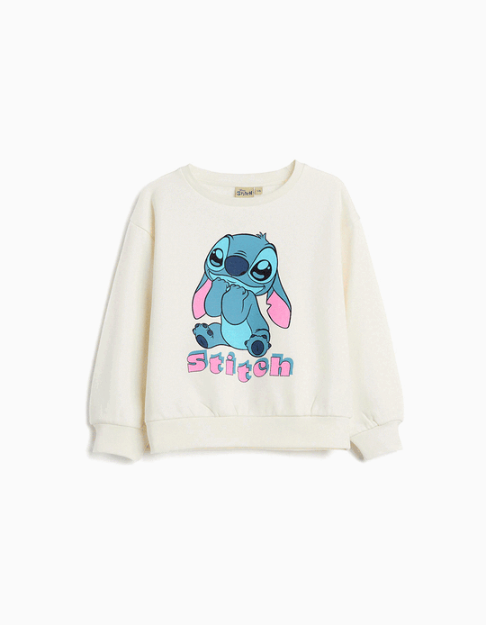 Comprar Online Sweatshirt de Felpa 'Stitch', Menina, Branco