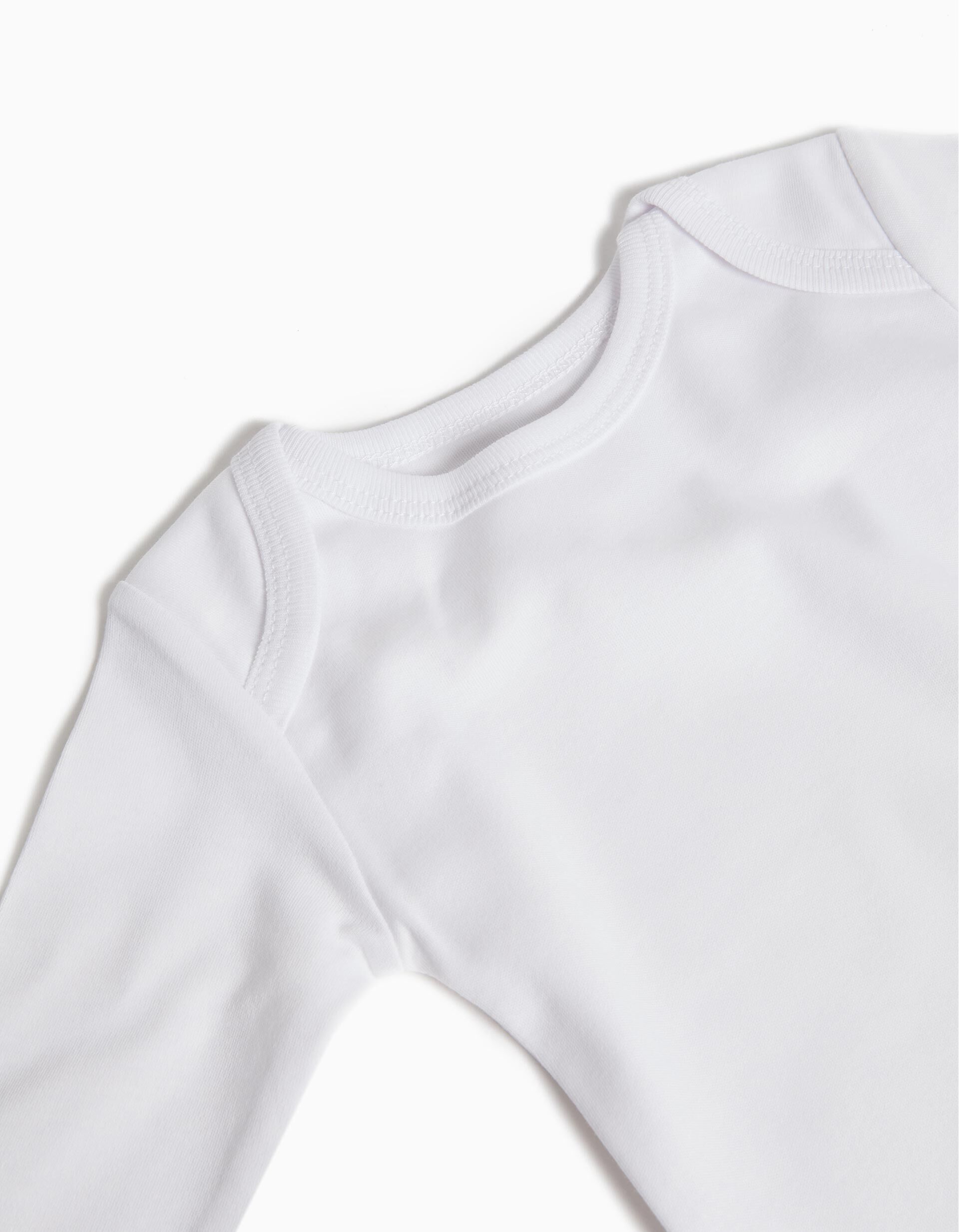 Comprar Online Pack 5 Bodies de Manga Comprida, Beb&eacute;, Branco