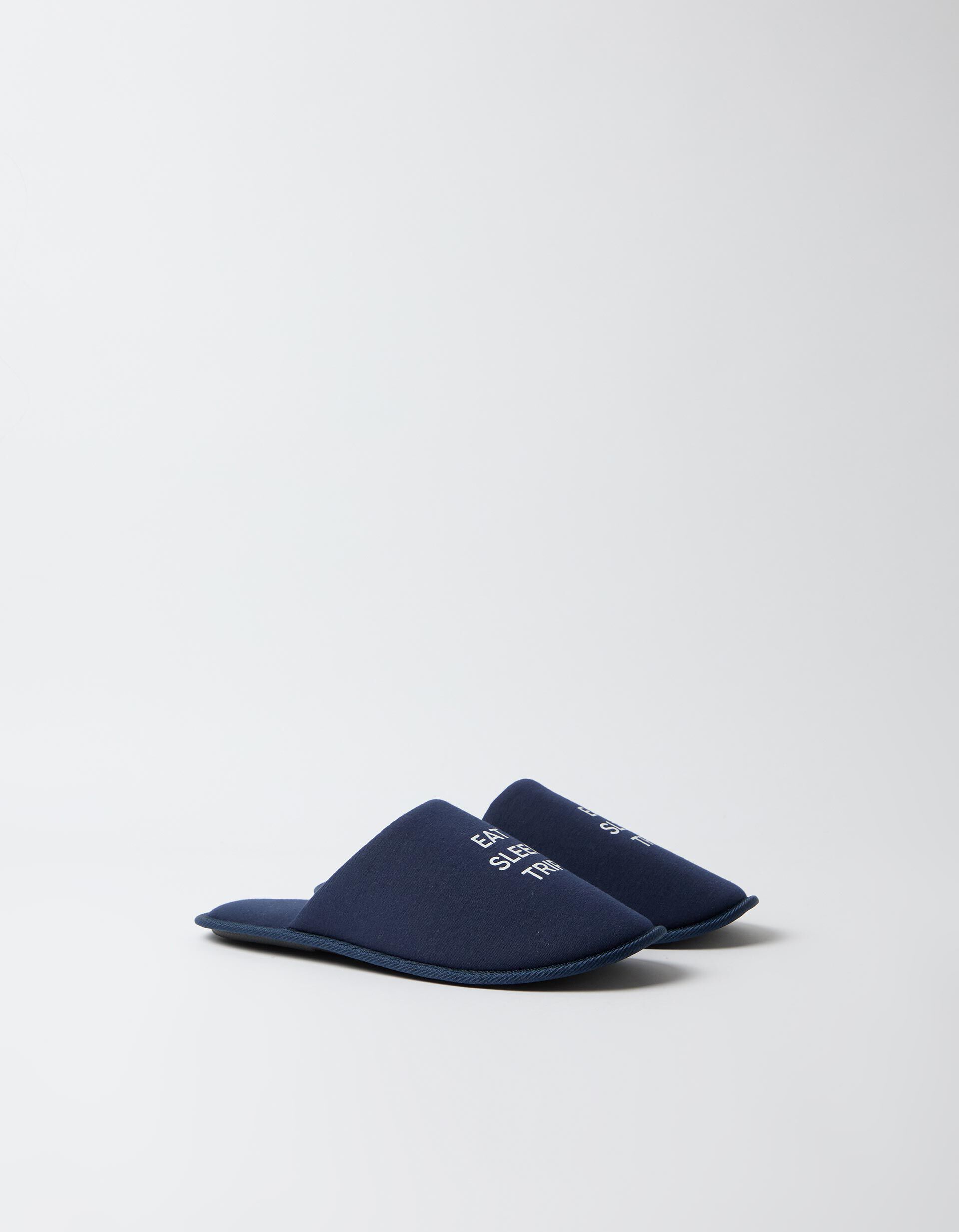 Comprar Online Chinelos De Quarto, Homem, Azul Escuro