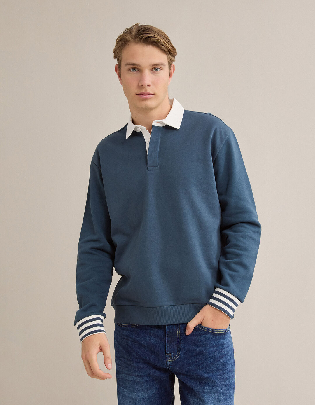 Polo, Homem, Azul Escuro