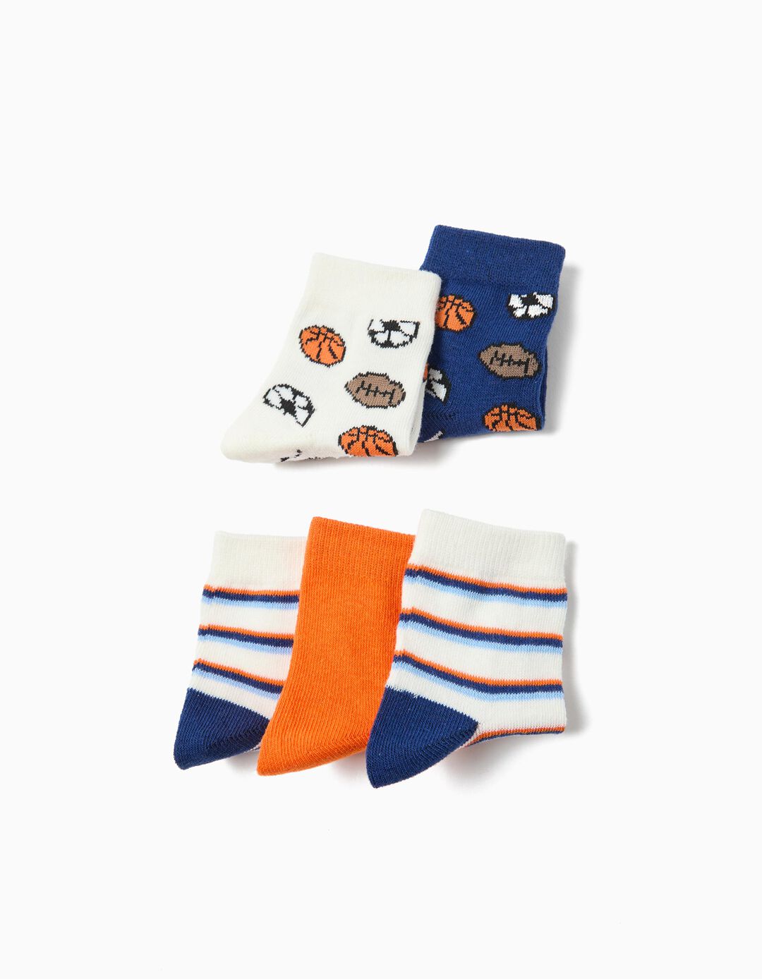 Pack 5 Pares de Meias, Menino, Multicor