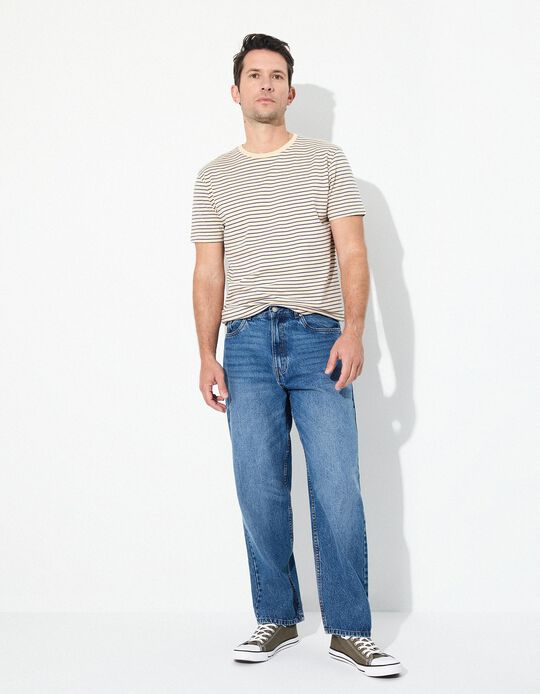 Comprar Online Calças de Ganga 'Loose', Homem, Azul