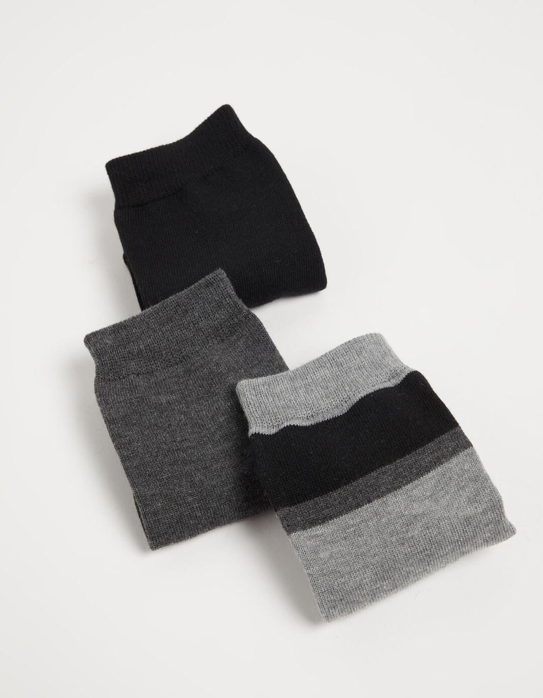 Pack 3 Pares de Meias Mistura de Lã, Homem, Cinzento