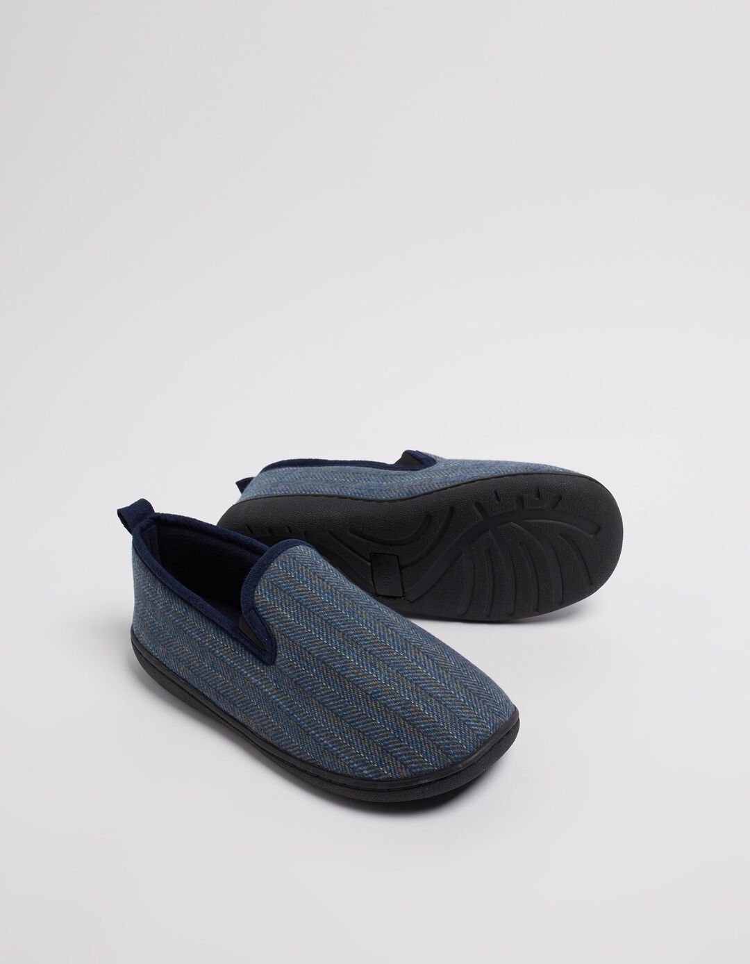 Pantufas Textura, Homem, Azul