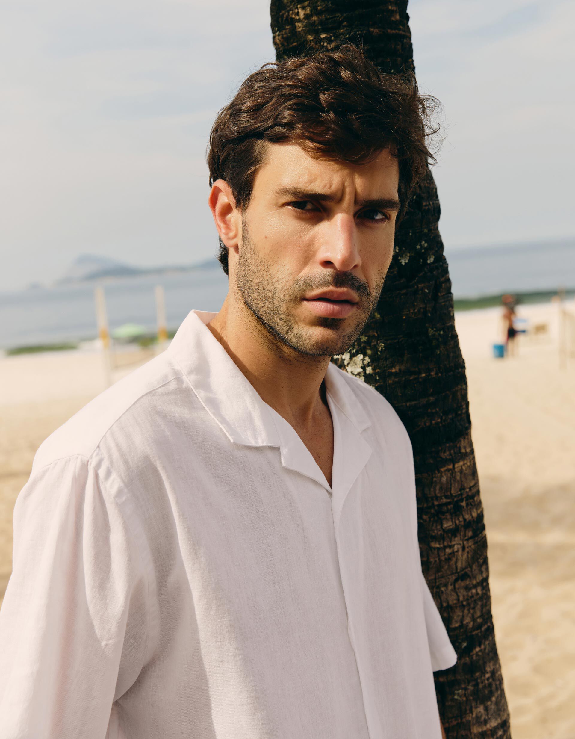 Comprar Online Camisa com Linho, Homem, Branco