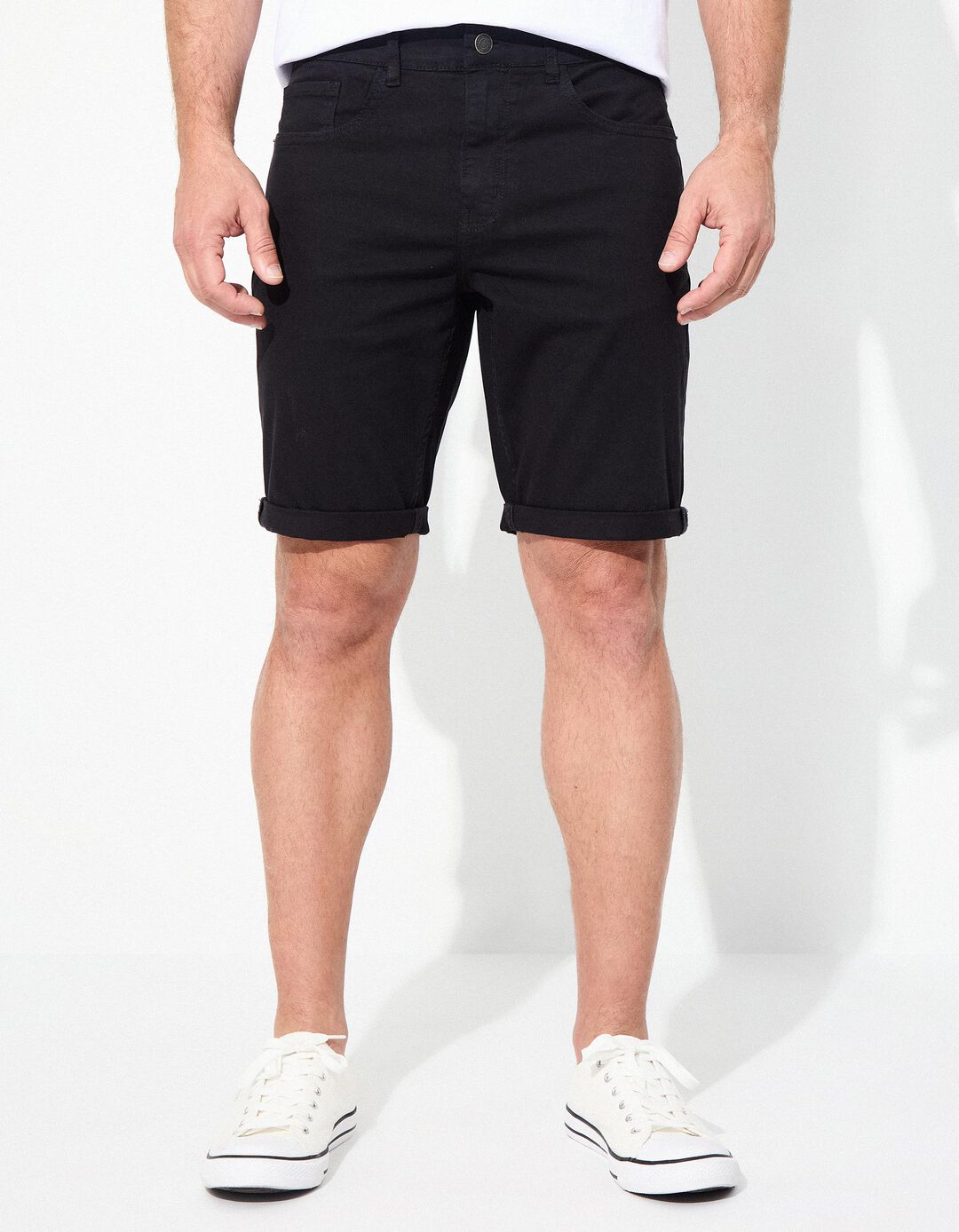 Calções 'Slim fit', Homem, Azul Escuro 