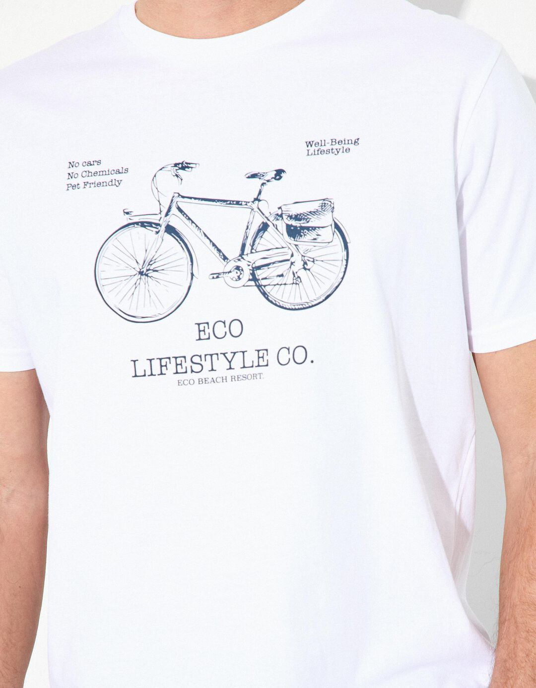 T-shirt Jersey, Homem, Branco