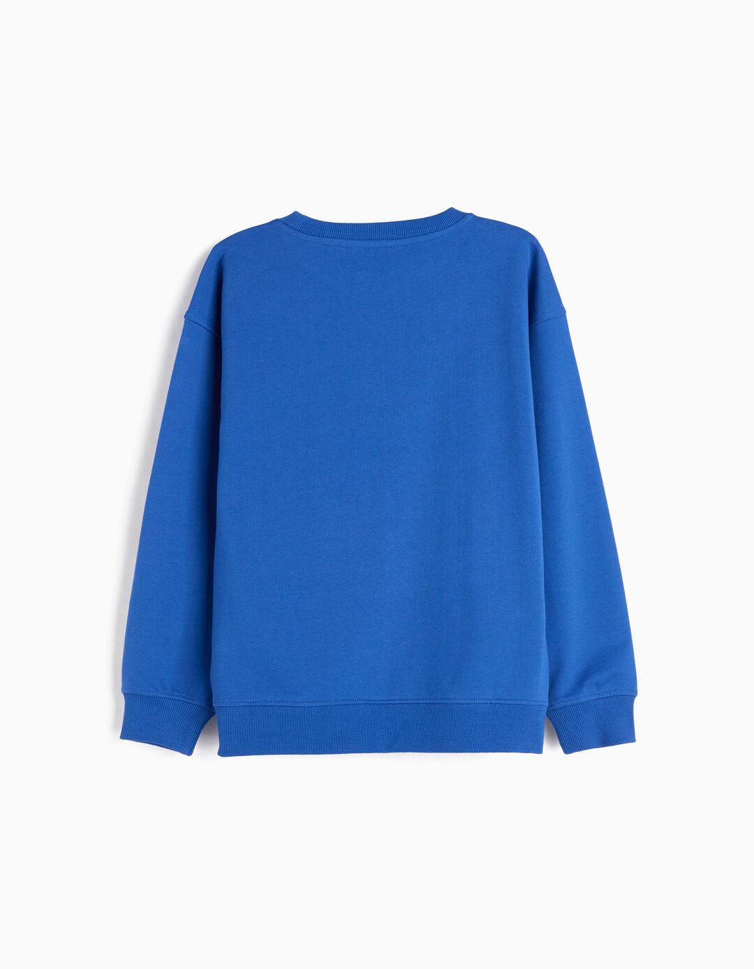Sweatshirt de Felpa Estampado, Menino, Azul