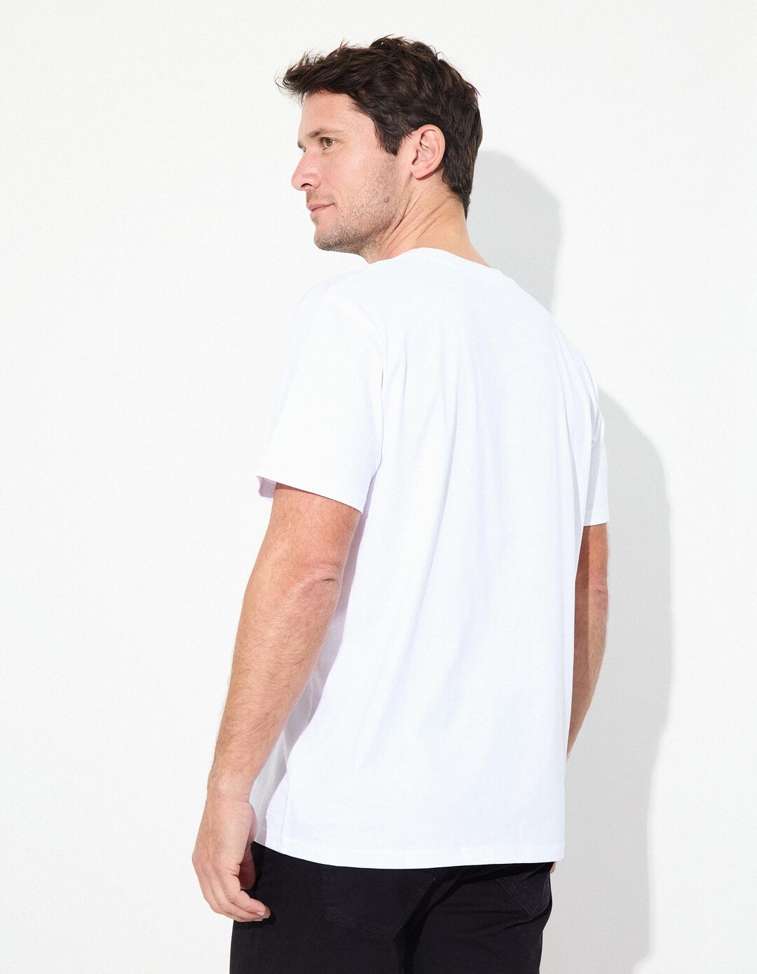 T-shirt 'Relaxed Fit', Homem, Branco 