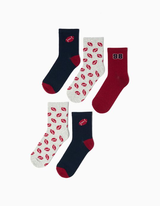 Comprar Online Pack 5 Pares de Meias, Menino, Multicolor