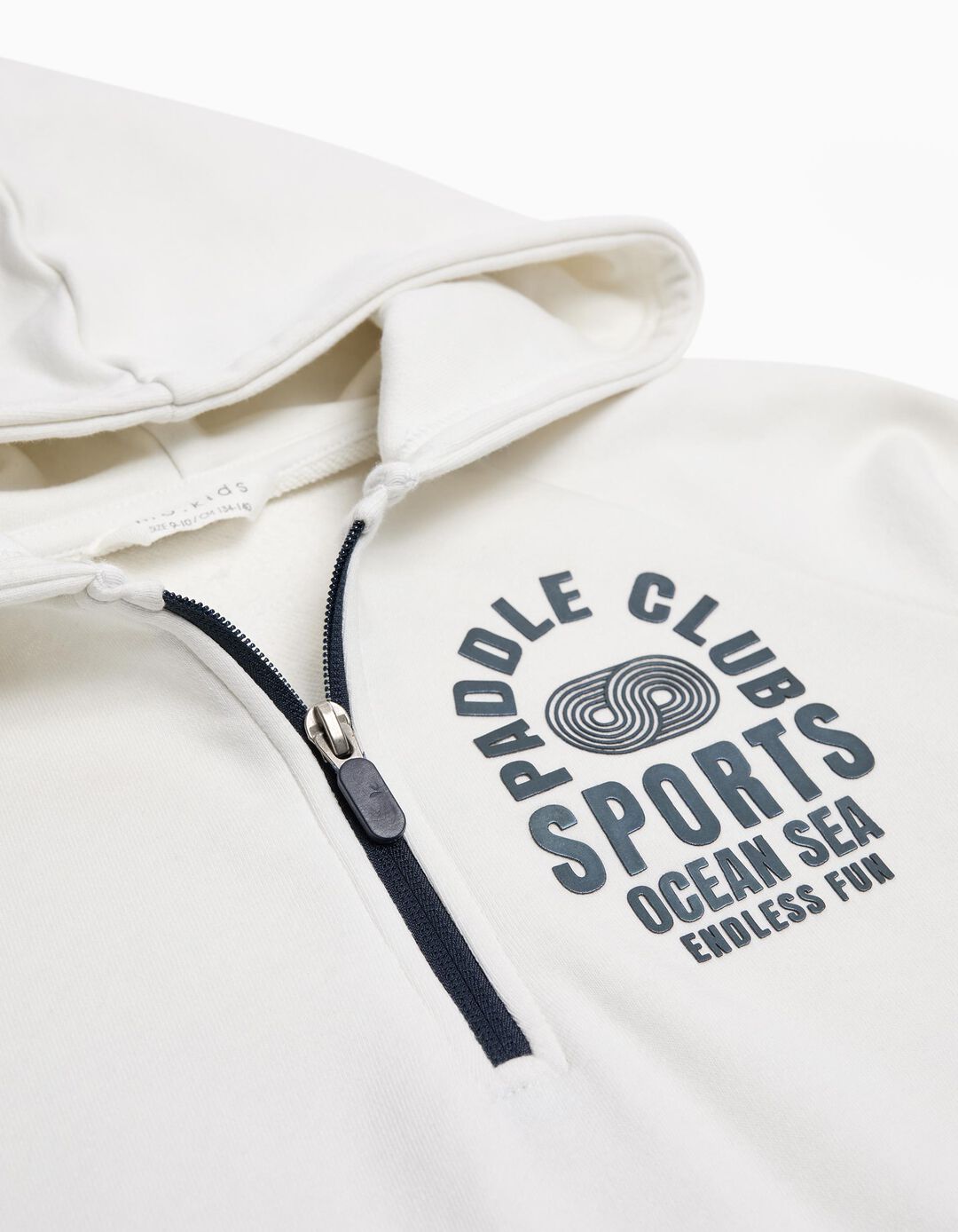 Sweatshirt Capuz, Menino, Branco