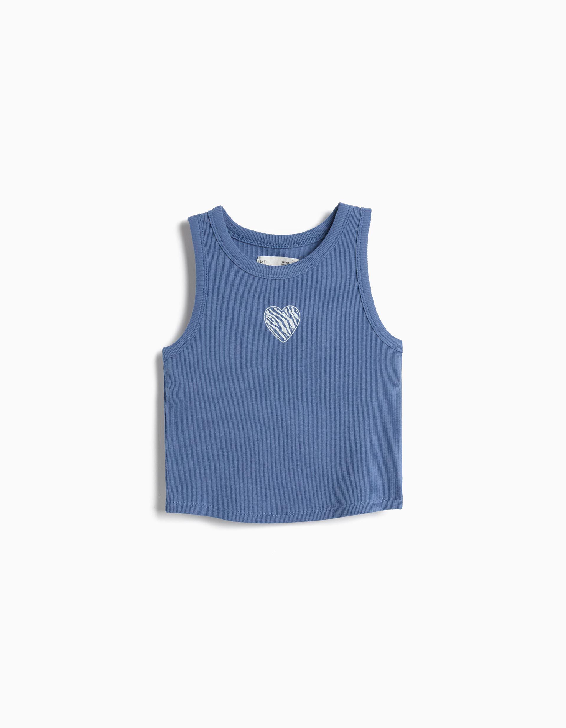 Comprar Online Tank Top Canelado, Menina, Azul Escuro