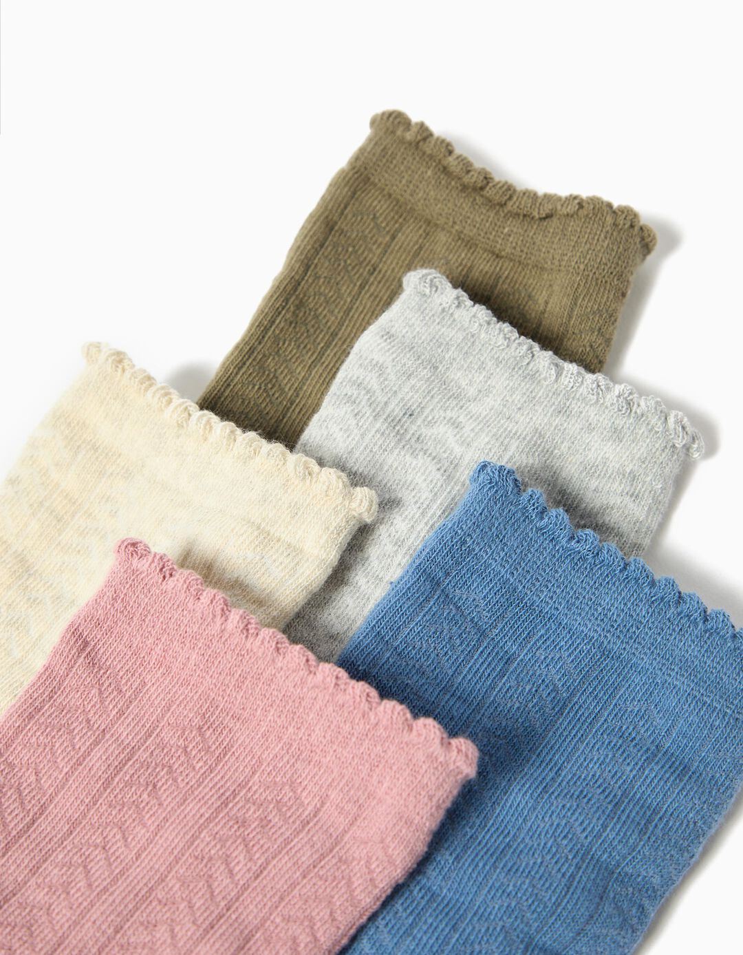 Pack 5 Pares de Meias, Menina, Multicolor