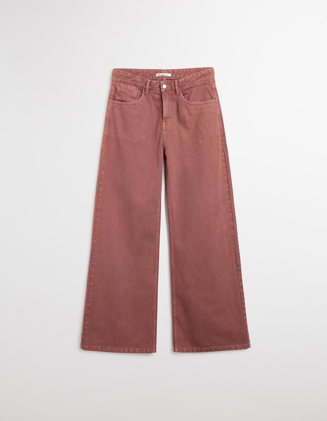 Calças de Ganga 'Straight Fit', Mulher, Rosa