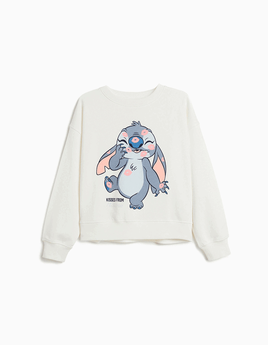 Comprar Online Sweatshirt de Felpa 'Stitch' &copy;Disney, Menina, Branco