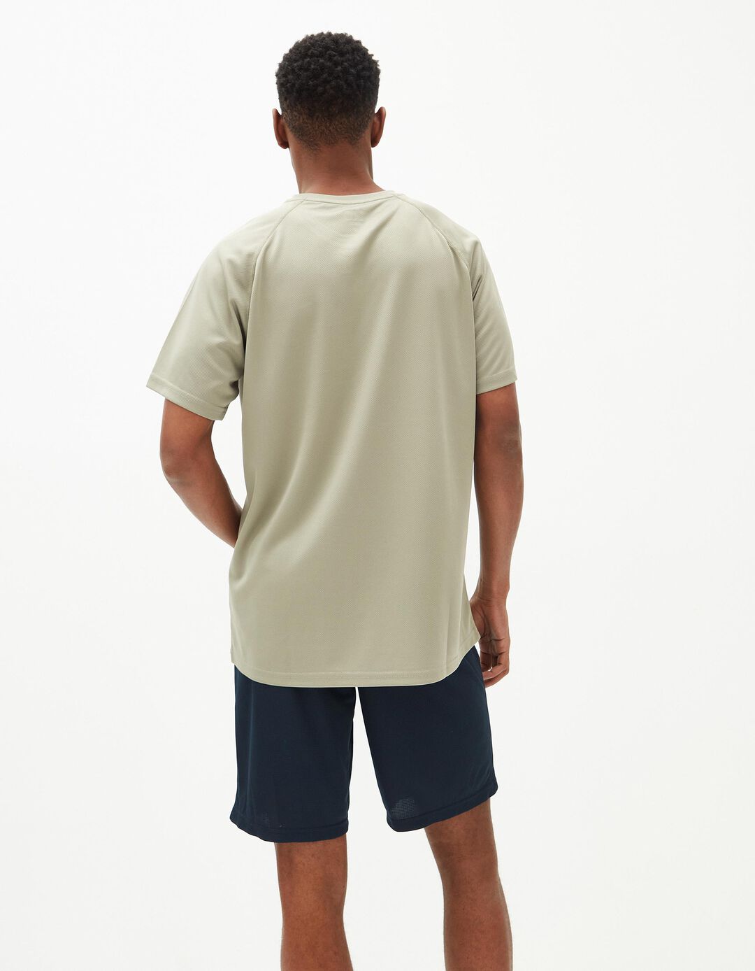 T-shirt de Desporto, Homem, Bege Escuro