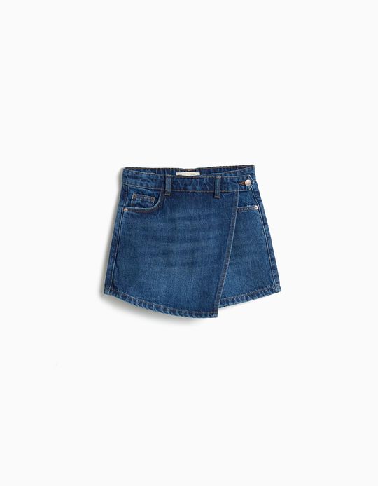 Comprar Online Saia-Cal&ccedil;&atilde;o de Ganga, Menina, Azul