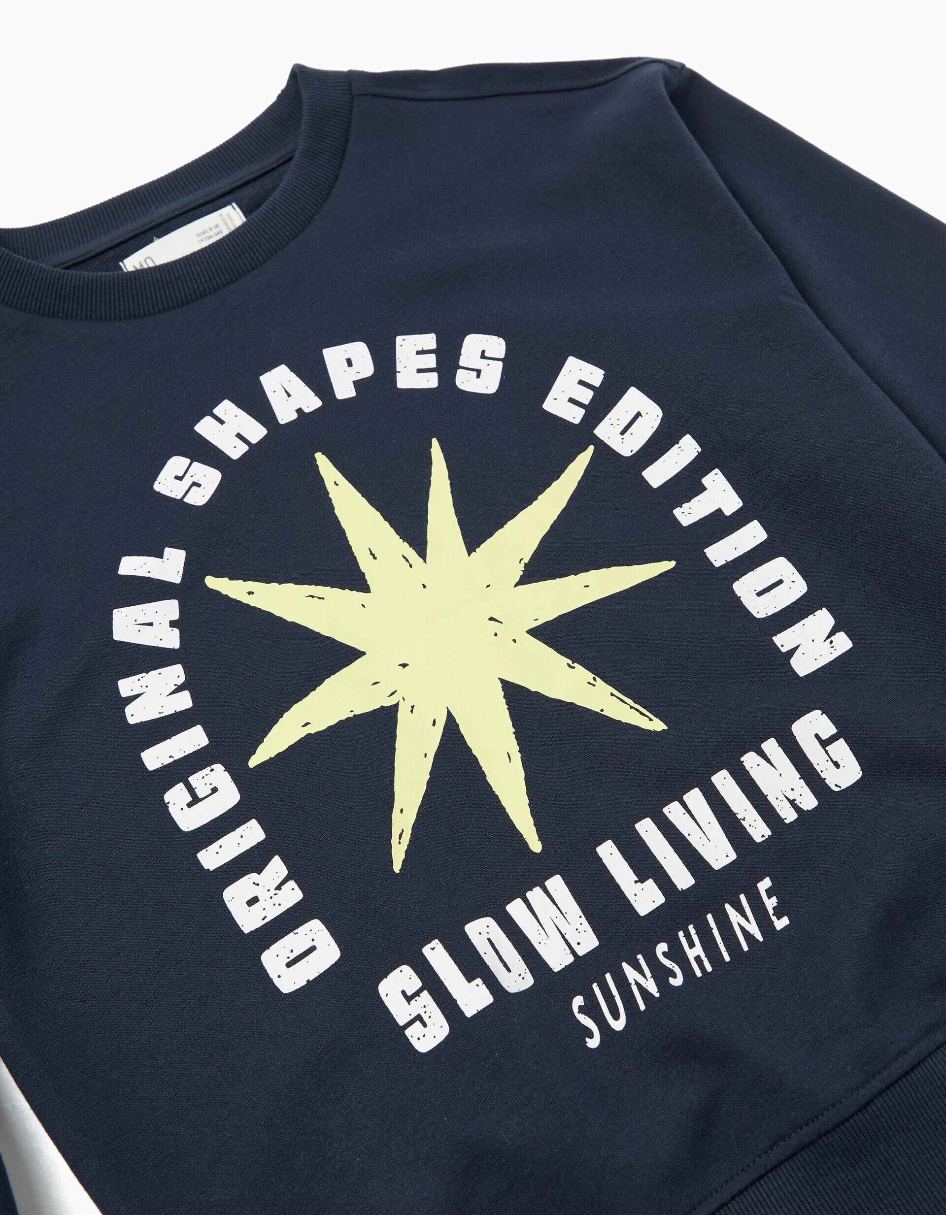 Comprar Online Sweatshirt de Felpa, Menino, Azul Escuro