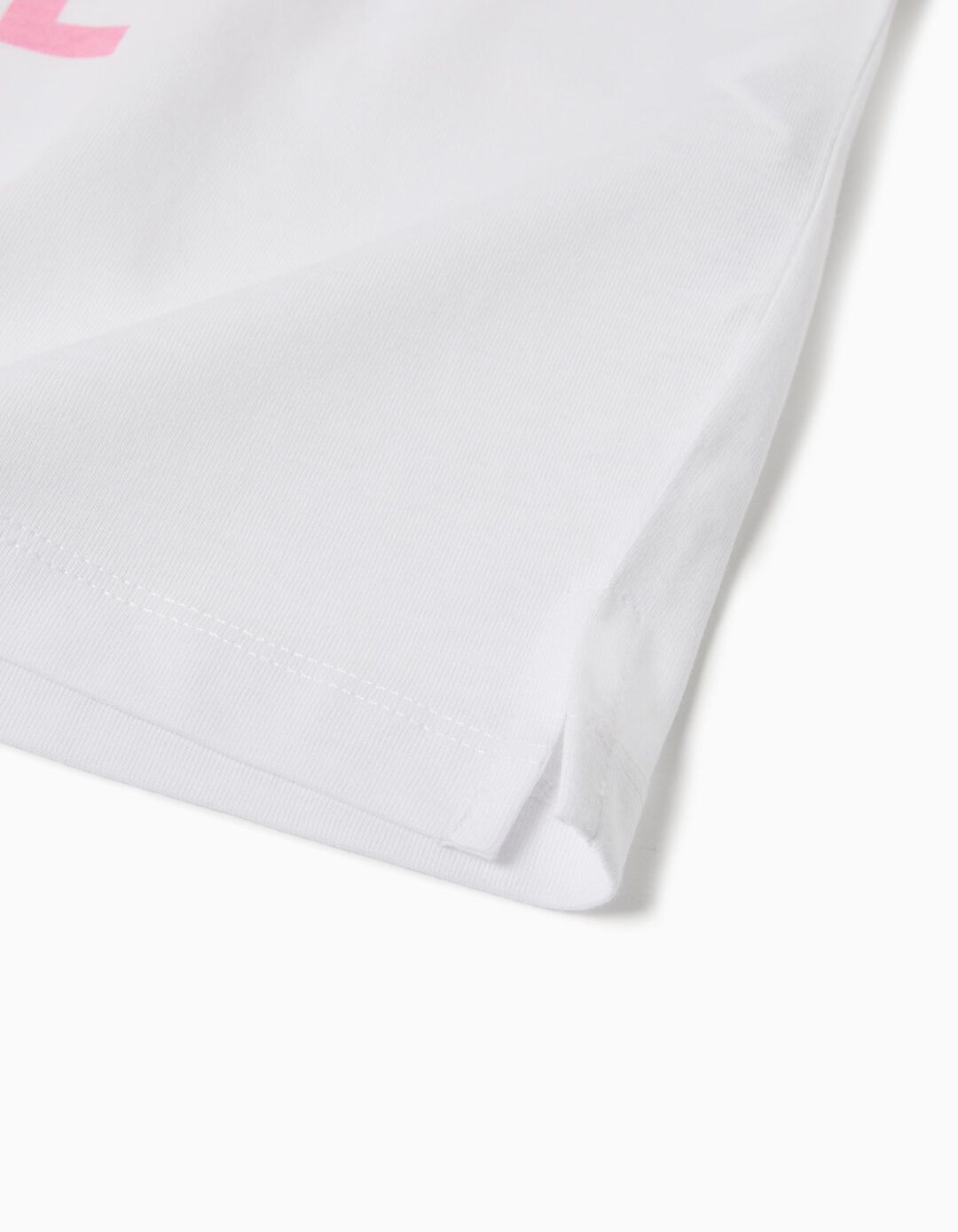 T-shirt Print, Menina, Branco 