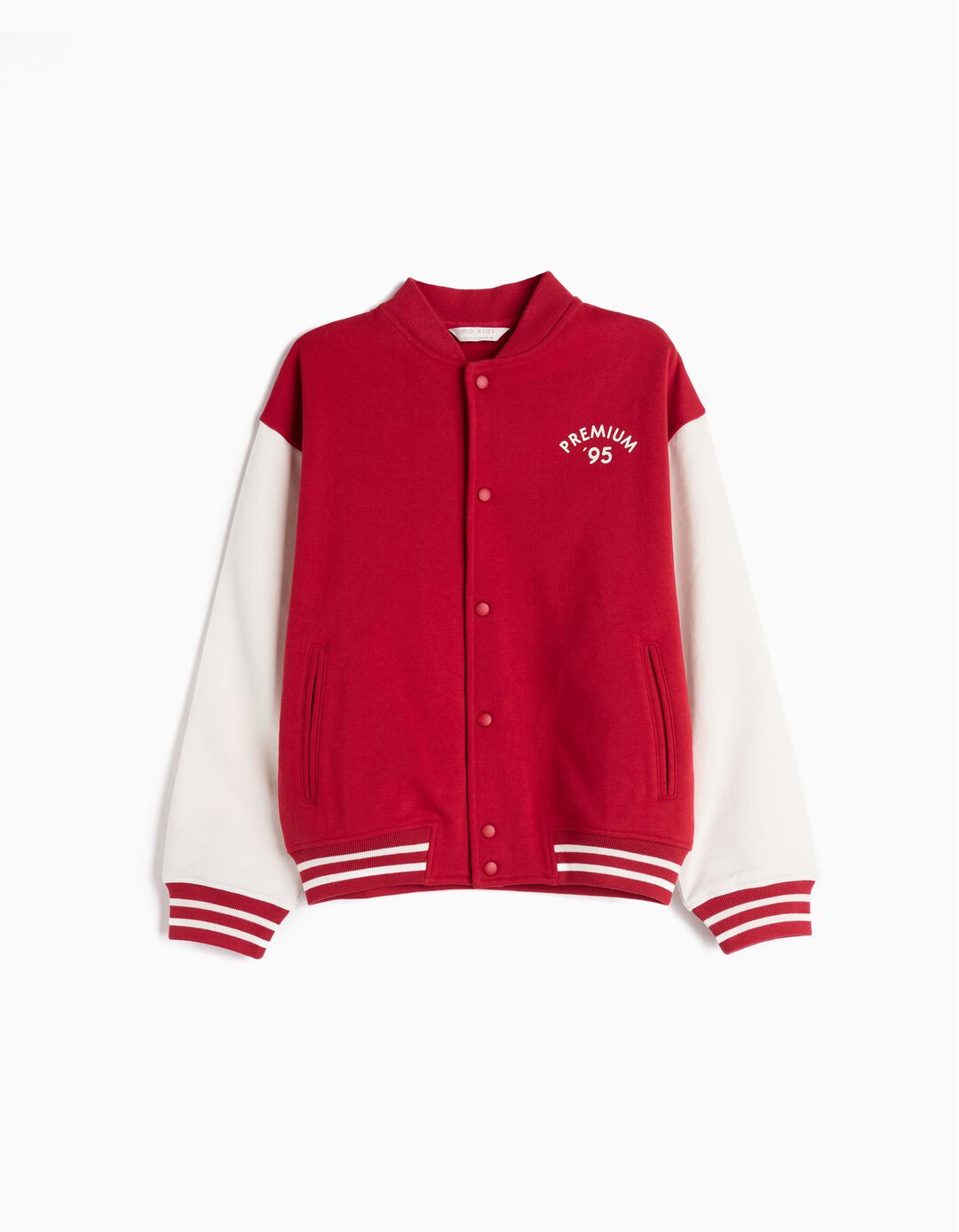Casaco Bomber, Menino, Vermelho Escuro